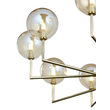 Candelabru modern alama abajururi champagne 10xG9/60W Feme 1977 Jupiter